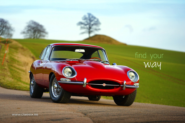 Jaguar E-type Coupe in Red 